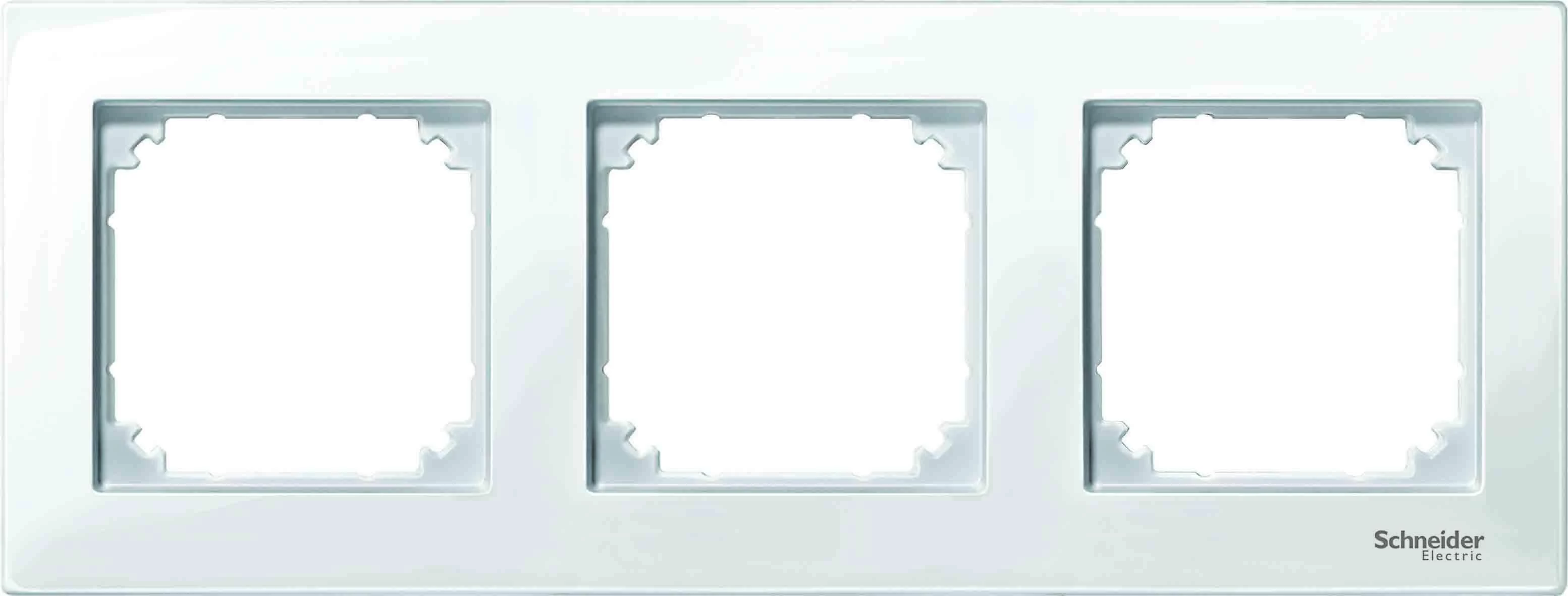  артикул MTN515319 название Рамка 3-ая (тройная), цвет Белый, MERTEN